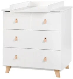 Babykamer Romy: Ledikant, Commode & 2-Deurskast -LiefjesHoek Verkoop commode noah 1