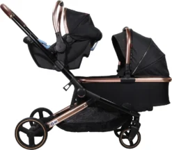 Ding Amigo Black/Rose Tweeling Kinderwagen Incl. 2 Autostoelen DI-191711 18 Ding Amigo Black/Rose Tweeling Kinderwagen Incl. 2 Autostoelen DI-191711 -LiefjesHoek Verkoop ding amigo black rose tweeling kinderwagen incl. 2 autostoelen di 191711 2
