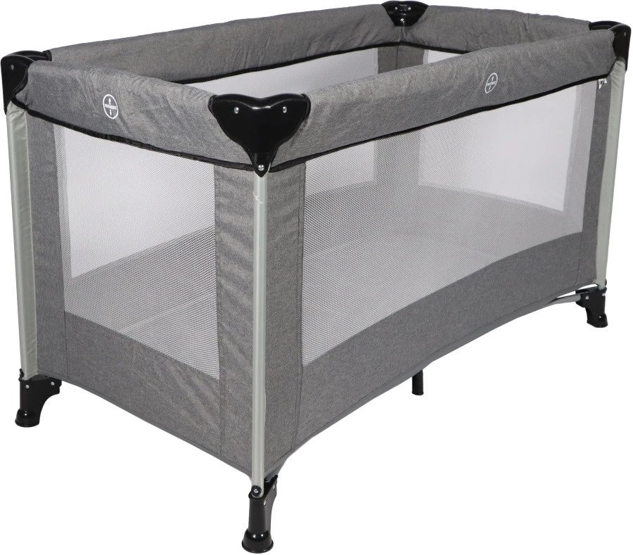 Ding Stripe Grey Melange Campingbed DI-271803 1 Ding Stripe Grey Melange Campingbed DI-271803