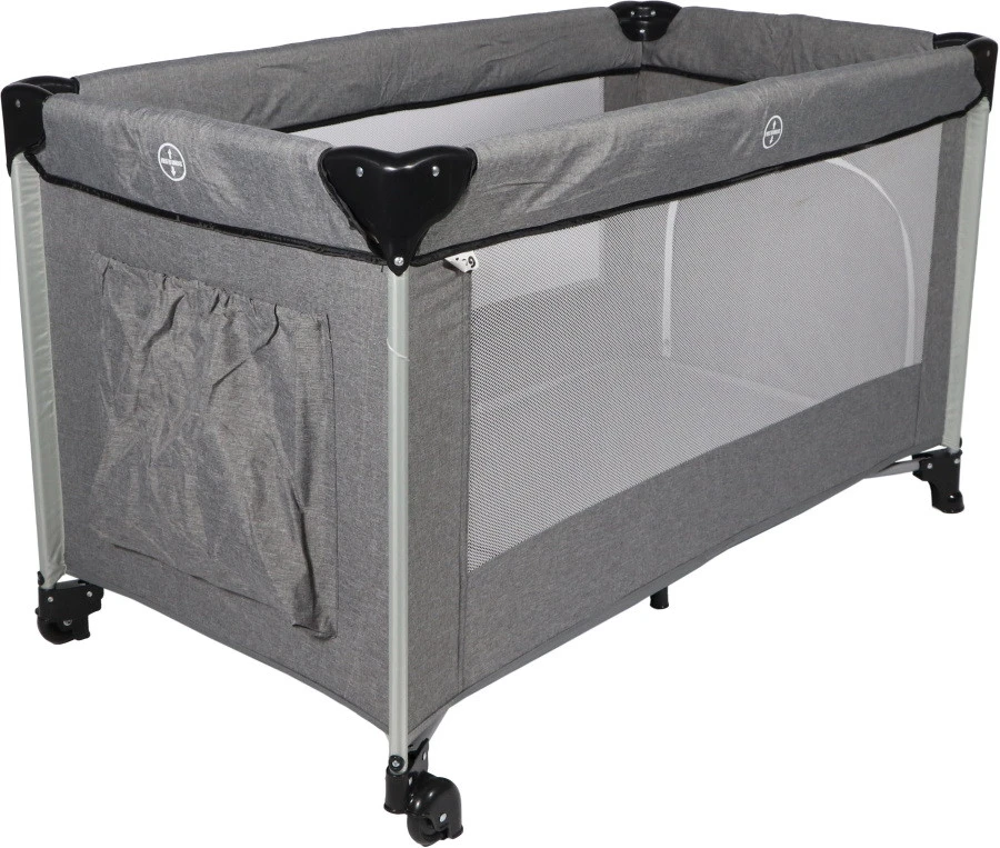 Ding Stripe Grey Melange Deluxe Campingbed DI-271804 3 Ding Stripe Grey Melange Deluxe Campingbed DI-271804 - Afbeelding 3