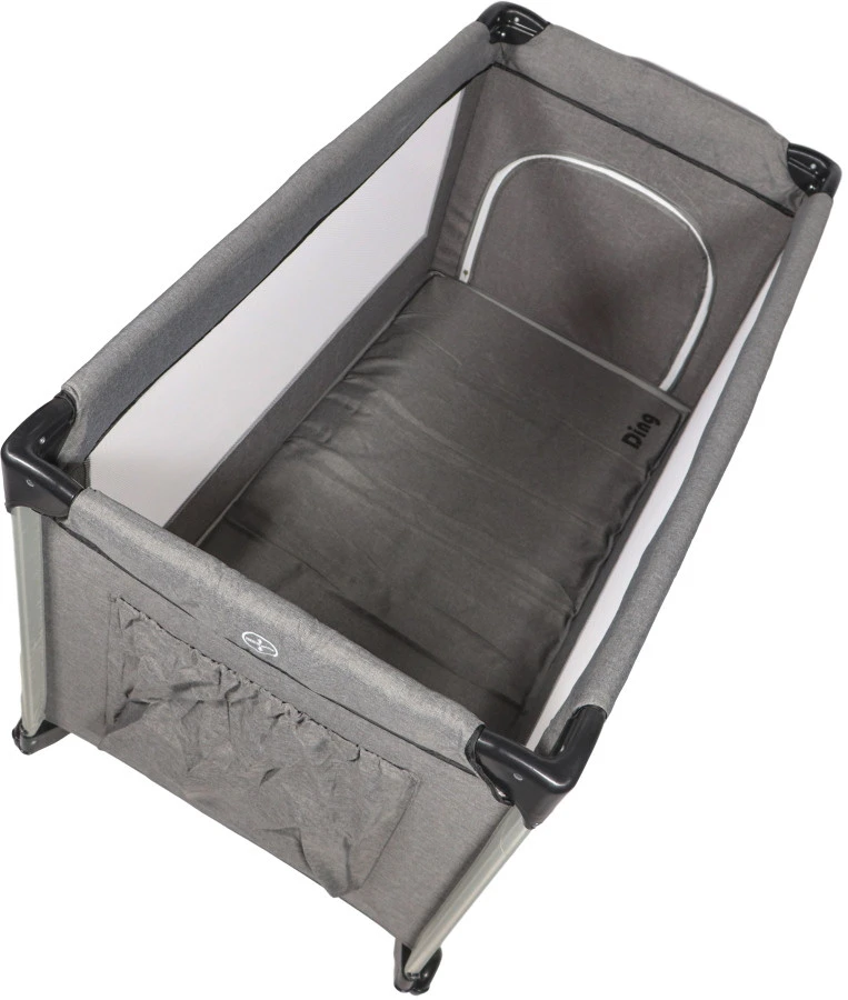 Ding Stripe Grey Melange Deluxe Campingbed DI-271804 6 Ding Stripe Grey Melange Deluxe Campingbed DI-271804 - Afbeelding 6