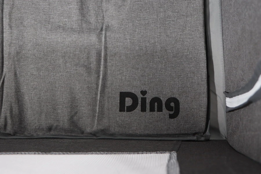 Ding Stripe Grey Melange Deluxe Campingbed DI-271804 11 Ding Stripe Grey Melange Deluxe Campingbed DI-271804 - Afbeelding 11