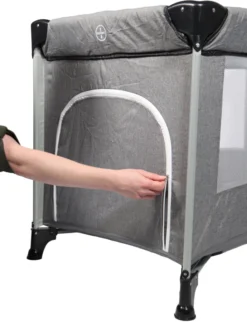 Ding Stripe Grey Melange Deluxe Campingbed DI-271804 22 Ding Stripe Grey Melange Deluxe Campingbed DI-271804 -LiefjesHoek Verkoop ding campingbed deluxe grey luik01k