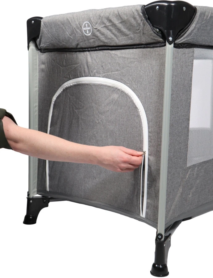 Ding Stripe Grey Melange Deluxe Campingbed DI-271804 7 Ding Stripe Grey Melange Deluxe Campingbed DI-271804 - Afbeelding 7