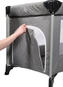 Ding Stripe Grey Melange Deluxe Campingbed DI-271804 23 Ding Stripe Grey Melange Deluxe Campingbed DI-271804 -LiefjesHoek Verkoop ding campingbed deluxe grey luik02k