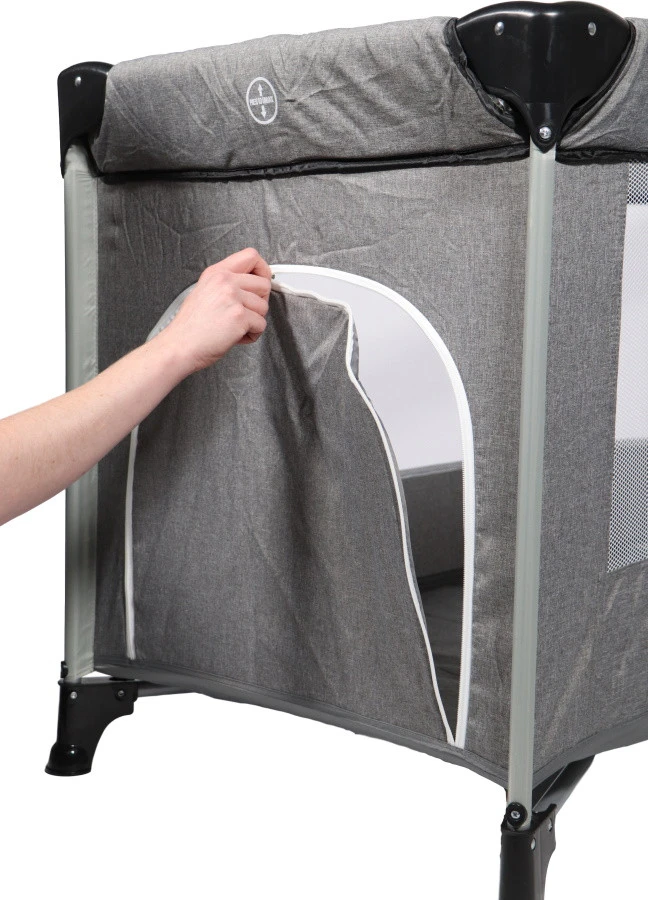 Ding Stripe Grey Melange Deluxe Campingbed DI-271804 8 Ding Stripe Grey Melange Deluxe Campingbed DI-271804 - Afbeelding 8