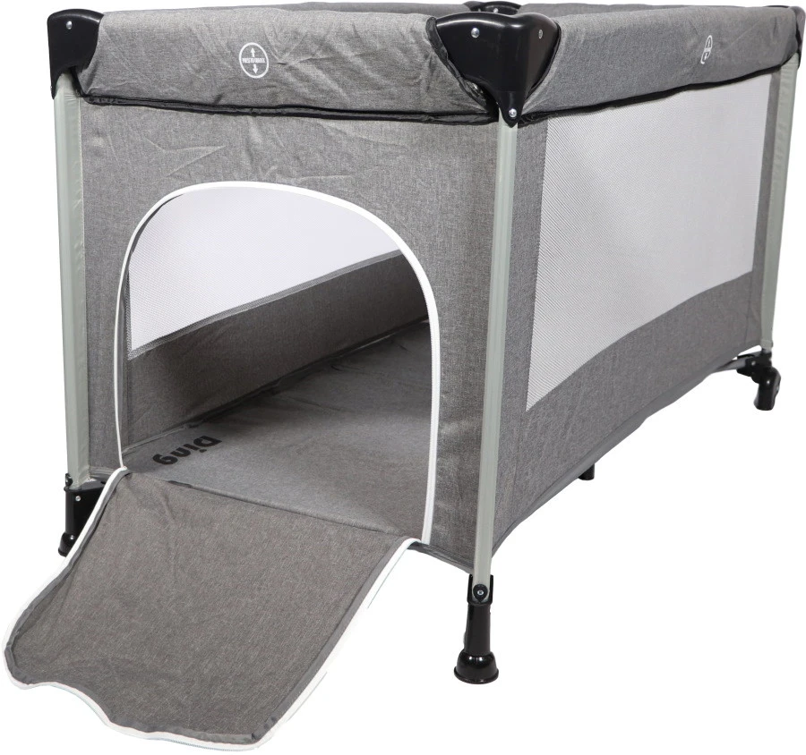 Ding Stripe Grey Melange Deluxe Campingbed DI-271804 10 Ding Stripe Grey Melange Deluxe Campingbed DI-271804 - Afbeelding 10