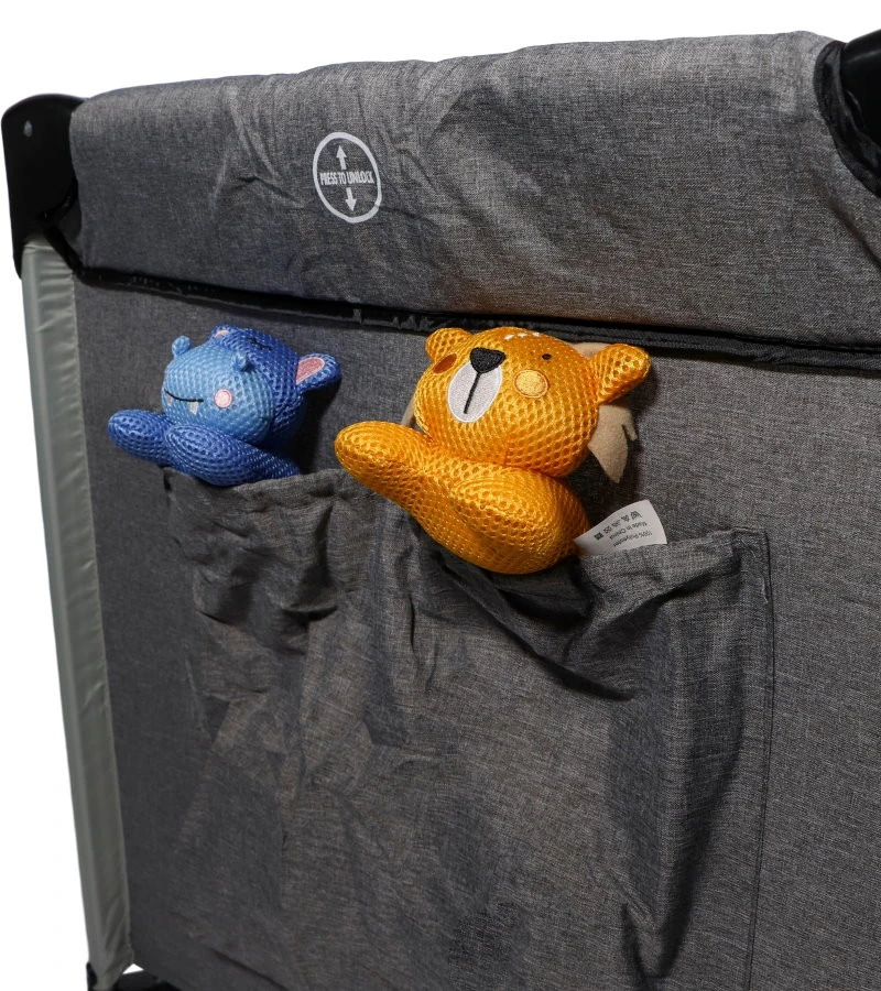 Ding Stripe Grey Melange Deluxe Campingbed DI-271804 13 Ding Stripe Grey Melange Deluxe Campingbed DI-271804 - Afbeelding 13