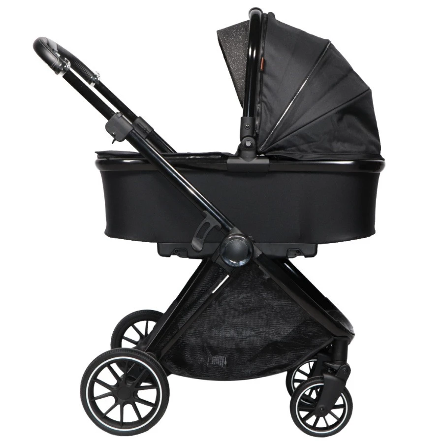 Ding Fenix Black/Black Kinderwagen DI-191701 2 Ding Fenix Black/Black Kinderwagen DI-191701 - Afbeelding 2