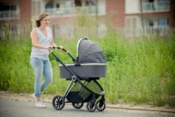 Ding Fenix Grey/Silver Kinderwagen DI-191703 -LiefjesHoek Verkoop ding fenix grey kinderwagen