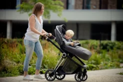 Ding Fenix Grey/Silver Kinderwagen DI-191703 -LiefjesHoek Verkoop ding fenix grey silver kinderwagen