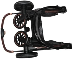 Ding Fenix Black/Rose Kinderwagen DI-191702 -LiefjesHoek Verkoop ding fenix kinderwagen ingeklapt 1