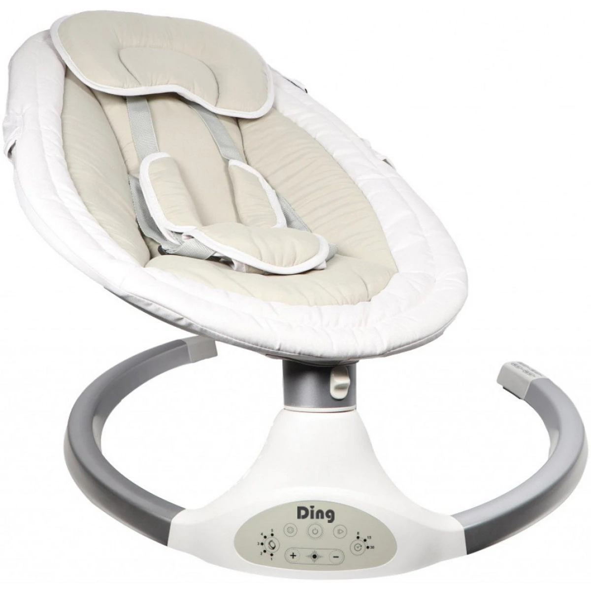 Ding Hugg Silver/White Swing Babyschommel DI-939586 5 Ding Hugg Silver/White Swing Babyschommel DI-939586 - Afbeelding 5