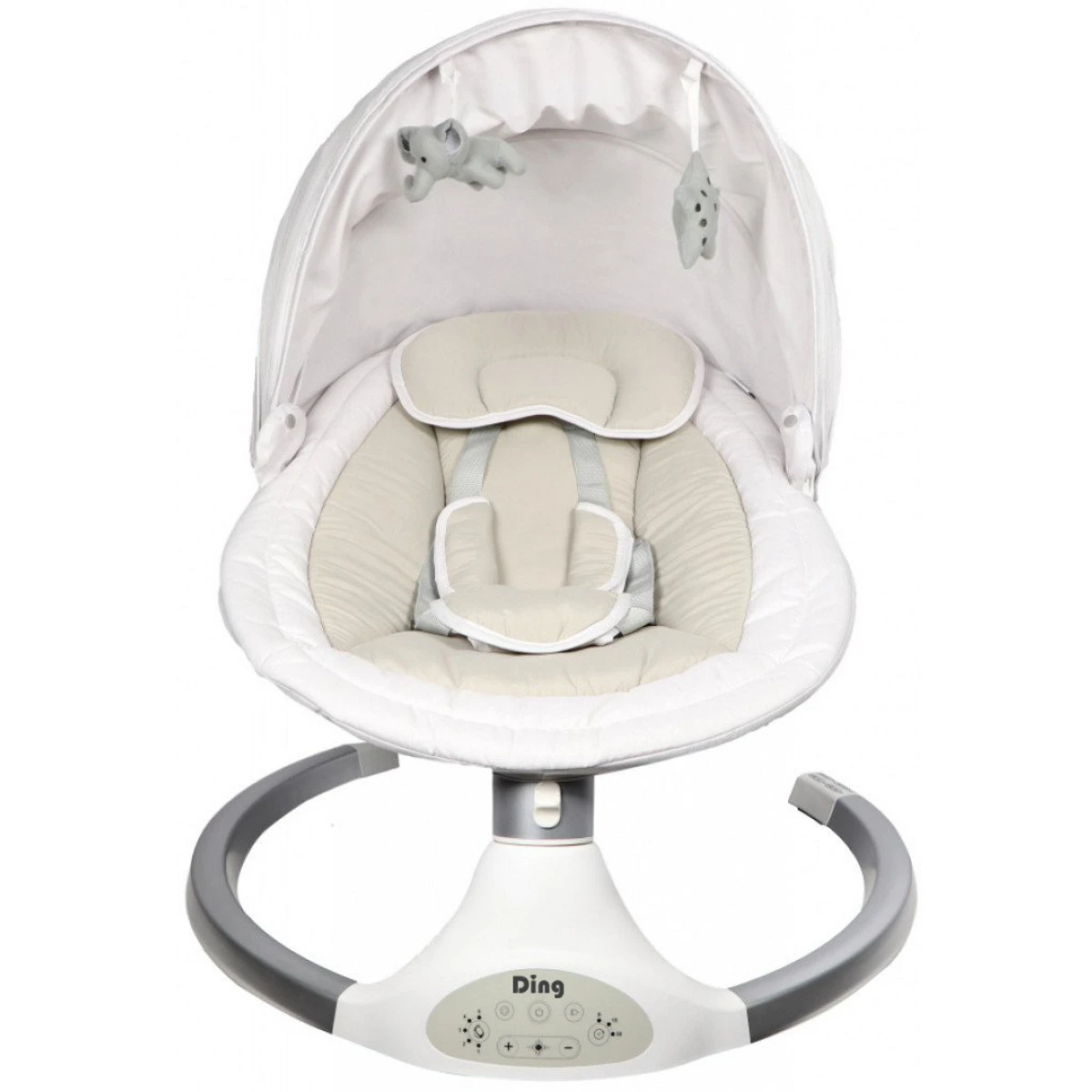 Ding Hugg Silver/White Swing Babyschommel DI-939586 2 Ding Hugg Silver/White Swing Babyschommel DI-939586 - Afbeelding 2