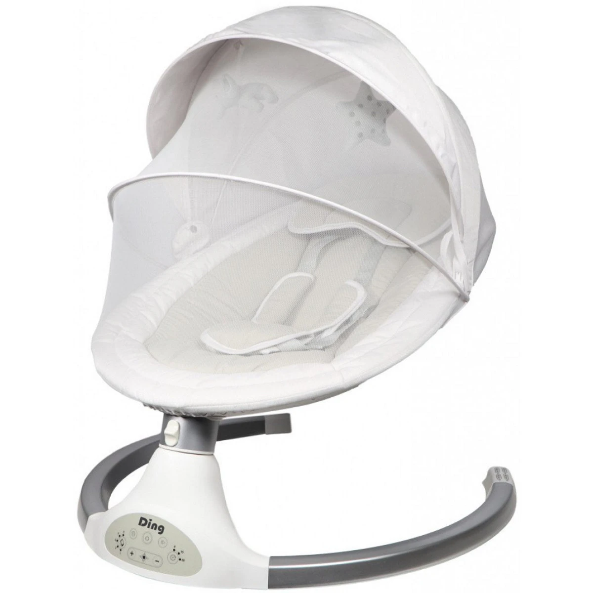 Ding Hugg Silver/White Swing Babyschommel DI-939586 8 Ding Hugg Silver/White Swing Babyschommel DI-939586 - Afbeelding 8