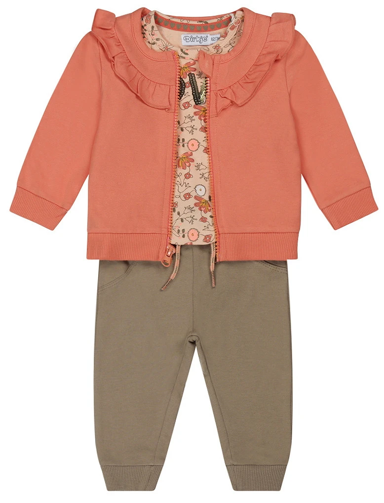Dirkje Cute Coral Maat 68 3-delige Set S48380-31 W23