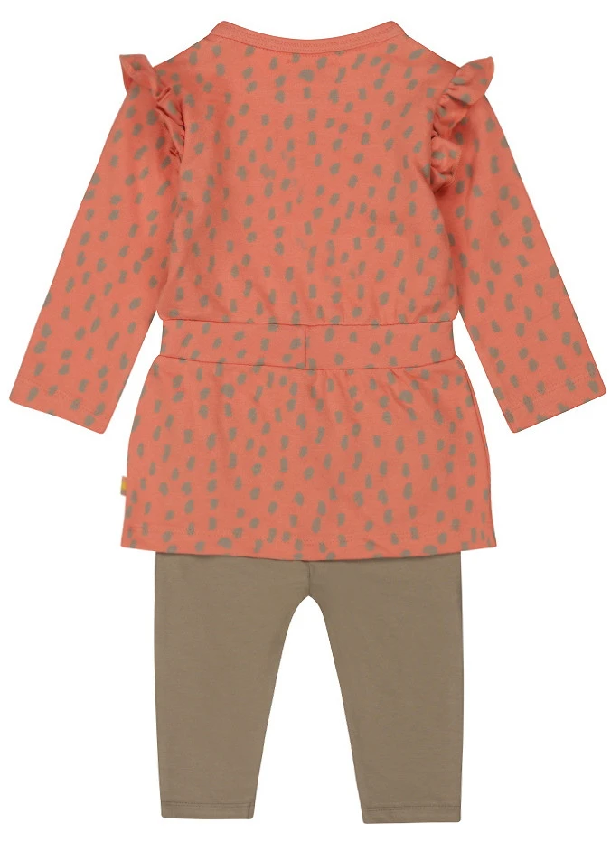 Dirkje Cute Coral Maat 62 Jurkje Met Legging S48387-31 W23 - Afbeelding 2