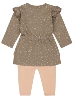 Dirkje Cute Dusty Green Maat 62 Jurkje Met Legging S48383-31 W23 -LiefjesHoek Verkoop dirkje cute dusty green jurkje met legging s48383 31 w23 2 1