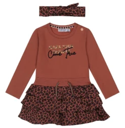 Dirkje Dreams Smokey Pink Maat 56 Jurkje Met Haarband S48319-35 W23