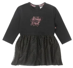 Dirkje You Go Girl Dark Grey Maat 62 Jurkje S48492-35 W23