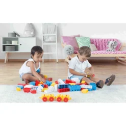 Dolu 50 Stuks Gekleurde Blokken Met Trein 5031 6 Dolu 50 Stuks Gekleurde Blokken Met Trein 5031 -LiefjesHoek Verkoop dolu 50 stuks gekleurde blokken met trein 5031 3