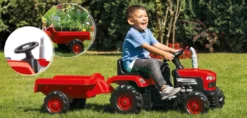 Dolu Rood Traptractor Met Aanhangwagen 8153 6 Dolu Rood Traptractor Met Aanhangwagen 8153 -LiefjesHoek Verkoop dolu rood tractor met aanhangwagen 8153 3 1