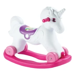 Dolu Unicorn Roze/Wit Hobbelpaard 2509