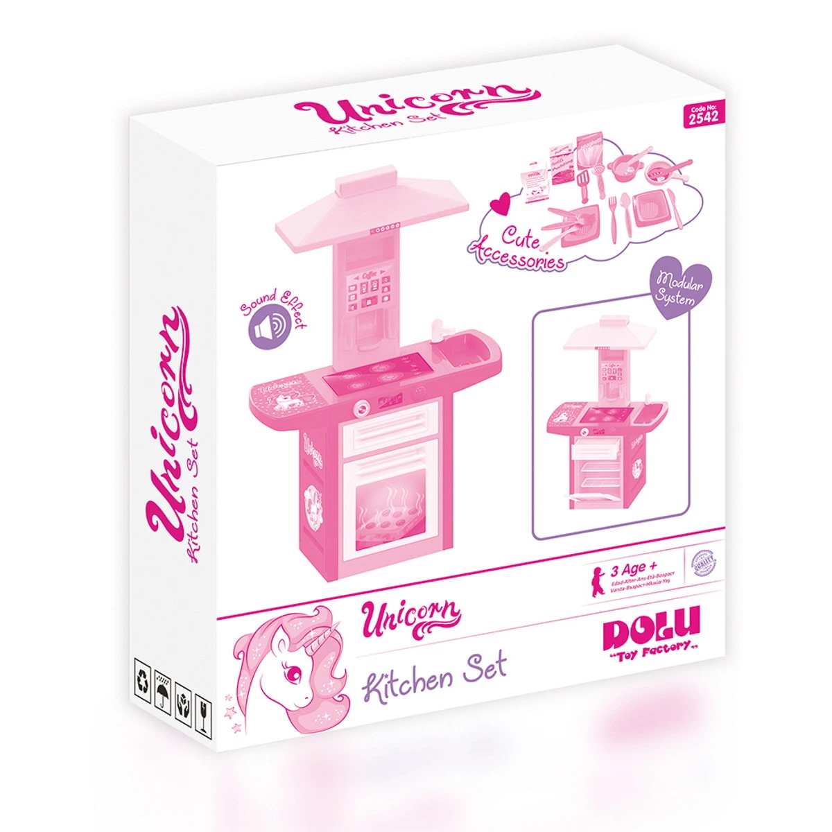 Dolu Unicorn Speelgoedkeuken 2542 6 Dolu Unicorn Speelgoedkeuken 2542 - Afbeelding 6