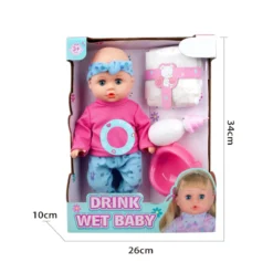 Eco Toys 33cm Pop Blauw/Roze Outfit Met Accessoires HC531515 -LiefjesHoek Verkoop eco toys 33cm pop blauwroze outfit met accessoires hc531515 .3
