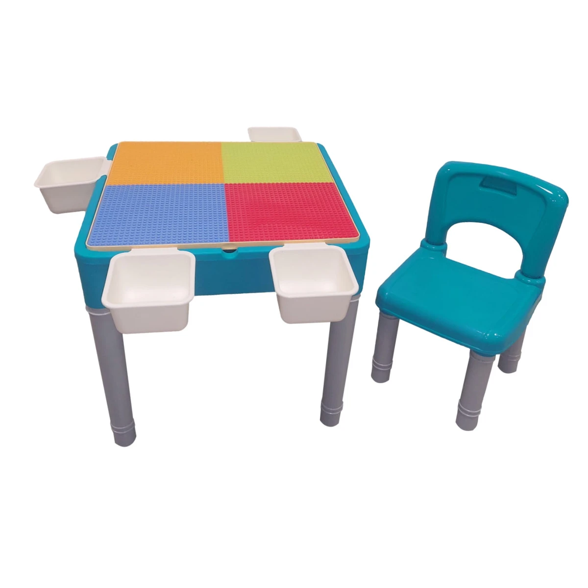 Eco Toys Multicolor Multifunctioneel Speeltafeltje Met Stoeltje HC495729 2 Eco Toys Multicolor Multifunctioneel Speeltafeltje Met Stoeltje HC495729 - Afbeelding 2