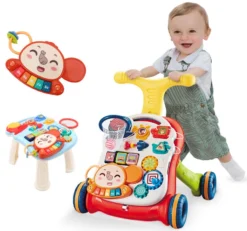 Eco Toys Study Desk Walker Yellow Loopwagen HC505278 -LiefjesHoek Verkoop eco toys study desk walker yellow loopwagen hc505278 3