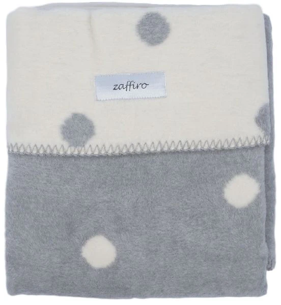 Zaffiro Ecru & Grijs Gestipt 75 X 100 Cm Wiegdeken 14970 2 Zaffiro Ecru & Grijs Gestipt 75 X 100 Cm Wiegdeken 14970 - Afbeelding 2