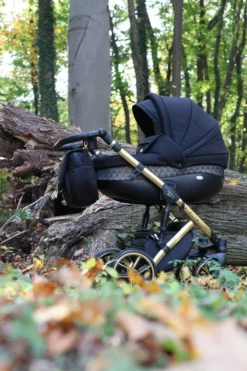 Baby Merc Faster 3 Black/Gold Limited Edition Kinderwagen Incl. Autostoel L143 -LiefjesHoek Verkoop faster gold 2