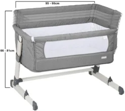 Babygo Together Grey Wieg Aan Bed 4601 -LiefjesHoek Verkoop i no460 1 together heigths