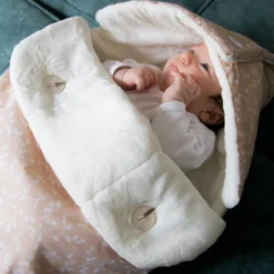 Babyjem Swaddle Zalm Voetenzak 428 -LiefjesHoek Verkoop img 0311