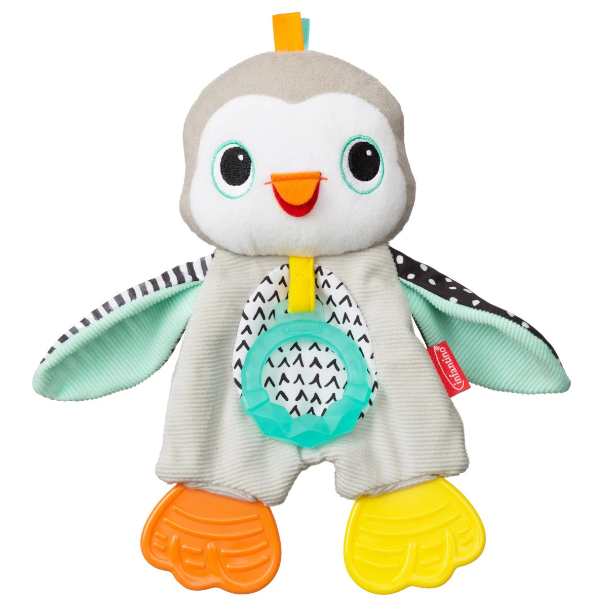 Infantino Cuddly Pinguin Bijtspeeltje BK-316329 1 Infantino Cuddly Pinguin Bijtspeeltje BK-316329