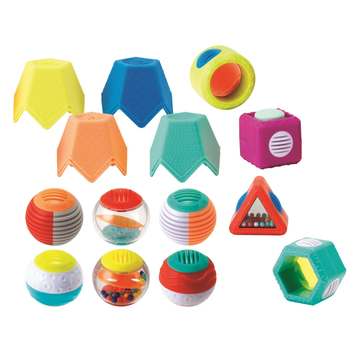 Infantino Balls Blocks & Cups Speelset BK-301057 1 Infantino Balls Blocks & Cups Speelset BK-301057