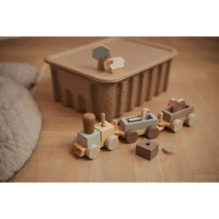 Jollein Farm Houten Speelgoed Trein 117-001-67021 -LiefjesHoek Verkoop jollein ss23 0970 speelgoedtrein