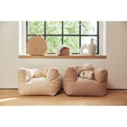 Jollein Boucle Biscuit Kinderfauteuil Beanbag 028-543-66067 -LiefjesHoek Verkoop jollein boucle naturel kinderfauteuil beanbag 028 543 66060 .5 1