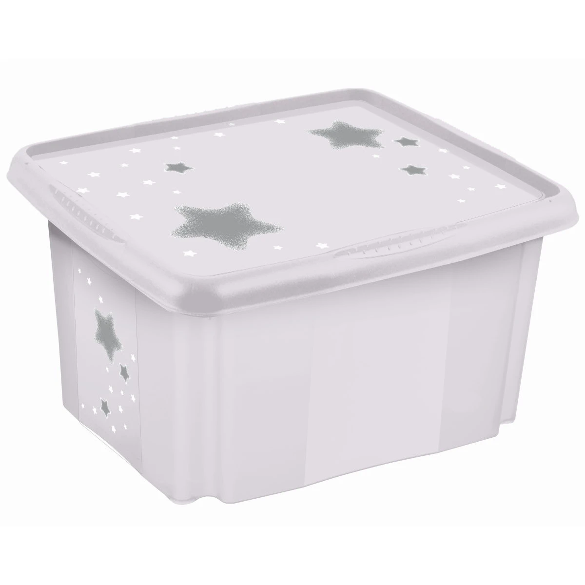 Keeeper Stars Wit 45L Opbergbox 1224351919600 1 Keeeper Stars Wit 45L Opbergbox 1224351919600