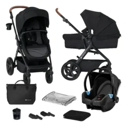 Kinderkraft A-Tour Black 3-in-1 Kinderwagen Incl. Autostoel KSATOU00BLK3000