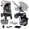 Kinderkraft A-Tour Light Grey 3-in-1 Kinderwagen Incl. Autostoel KSATOU00LGR3000