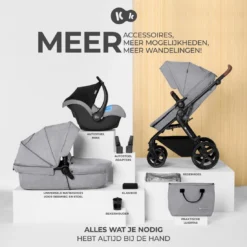 Kinderkraft A-Tour Light Grey 3-in-1 Kinderwagen Incl. Autostoel KSATOU00LGR3000 -LiefjesHoek Verkoop kinderkraft a tour light grey 3 in 1 kinderwagen incl. autostoel ksatou00lgr3000 14