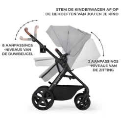 Kinderkraft A-Tour Light Grey 3-in-1 Kinderwagen Incl. Autostoel KSATOU00LGR3000 -LiefjesHoek Verkoop kinderkraft a tour light grey 3 in 1 kinderwagen incl. autostoel ksatou00lgr3000 8