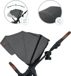 Kinderkraft All Road Ash Grey Wandelwagen KKWALROAGR0000 -LiefjesHoek Verkoop kinderkraft all road ash grey wandelwagen kkwalrodgr0000 9