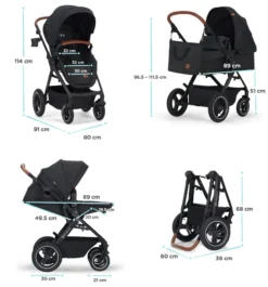 Kinderkraft B-Tour Deep Black 3-in-1 Combi Kinderwagen Incl. Autostoel KSBTOU00BLK3000 39 Kinderkraft B-Tour Deep Black 3-in-1 Combi Kinderwagen Incl. Autostoel KSBTOU00BLK3000 -LiefjesHoek Verkoop kinderkraft b tour 3 in 1 deep black wandelwagen ksbtou00blk3000 22