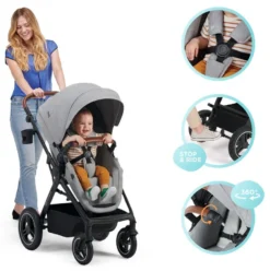 Kinderkraft B-Tour Silver Grey 3-in-1 Combi Kinderwagen Incl. Autostoel KSBTOU00LGR3000 -LiefjesHoek Verkoop kinderkraft b tour 3 in 1 silver grey wandelwagen ksbtou00lgr3000 10 1920x1920