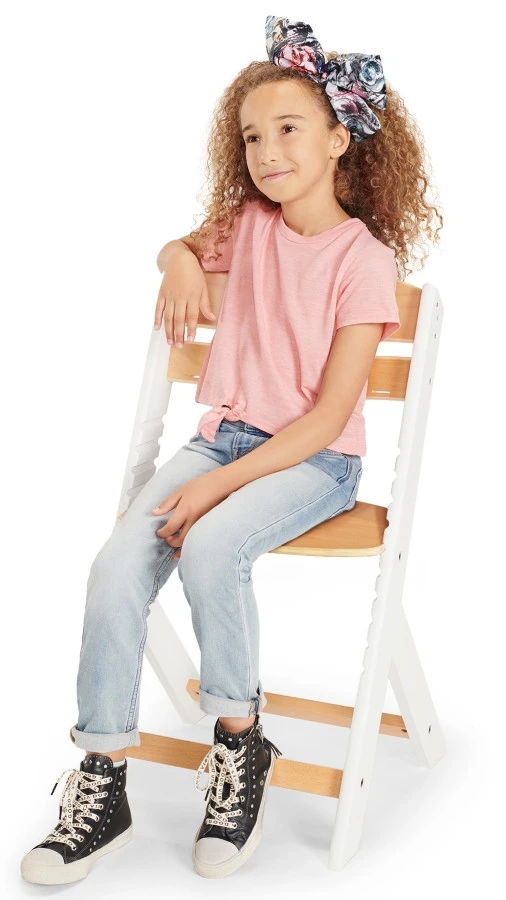 Kinderkraft Enock Wit/Naturel Houten Meegroei Kinderstoel KKKENOCWHT0000 7 Kinderkraft Enock Wit/Naturel Houten Meegroei Kinderstoel KKKENOCWHT0000 - Afbeelding 7