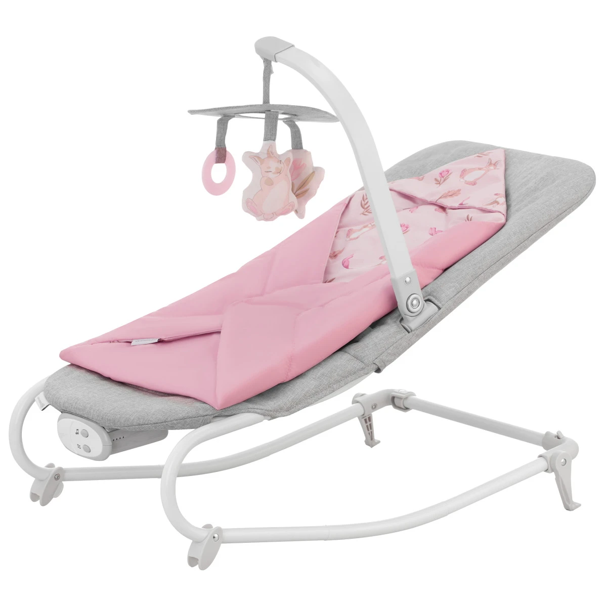 Kinderkraft Felio 2 Peony Rose Bouncer Wipstoel KBFELI20PNK0000 1 Kinderkraft Felio 2 Peony Rose Bouncer Wipstoel KBFELI20PNK0000