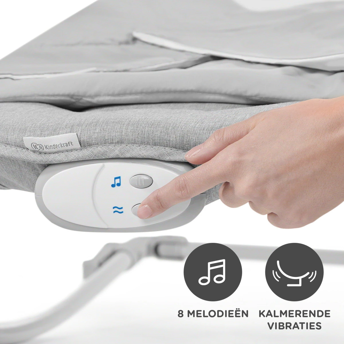 Kinderkraft Felio 2 Stone Grey Bouncer Wipstoel KBFELI20GRY0000 7 Kinderkraft Felio 2 Stone Grey Bouncer Wipstoel KBFELI20GRY0000 - Afbeelding 7